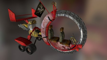 Post Apocalyptic Vehicle 3D Model