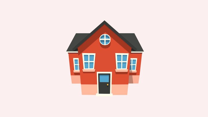 Low poly House_ 06_Game Asset 3D Model