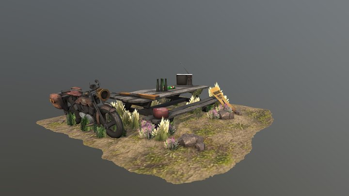 Forest Loner - Texture 2 More detailed props 3D Model