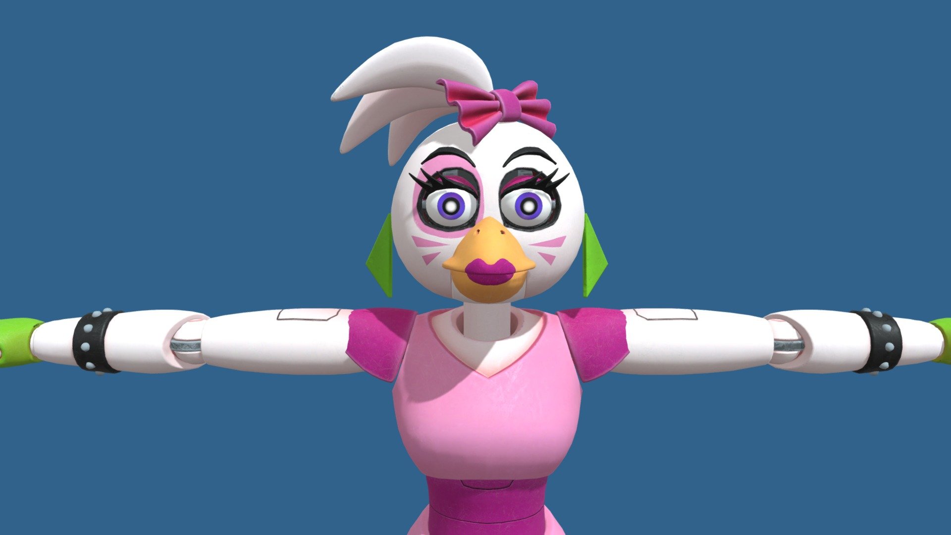 Glamrock Chica Fnaf Sb Download Free 3d Model By Junniean Junniean25503 734e724 Sketchfab 