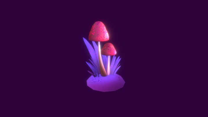 fancy mushroom 3D Model