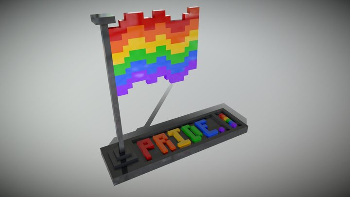 Pride Flag 3D Model