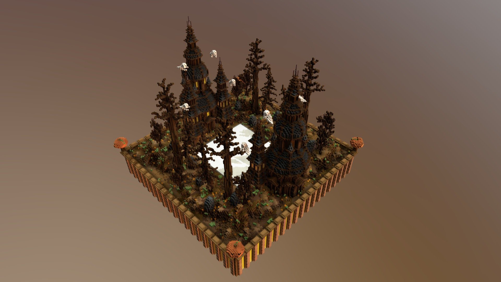 Spleef Arena / Horror Castle Theme — Sketchfab embed 3D viewer
