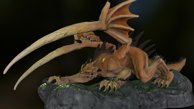 Hunter Dragon 3D Model