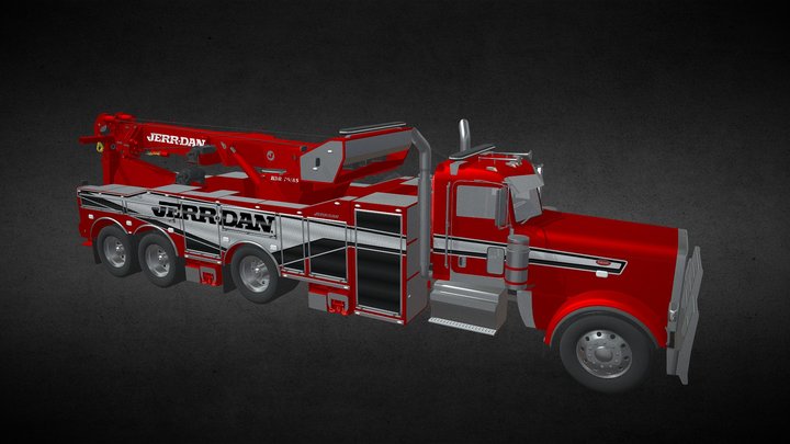 Peterbilt 389 wrecker rotator 3D Model