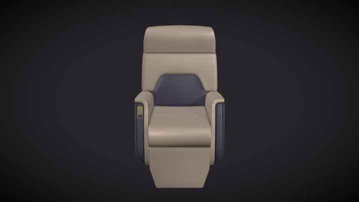 Airline chair 3D Model