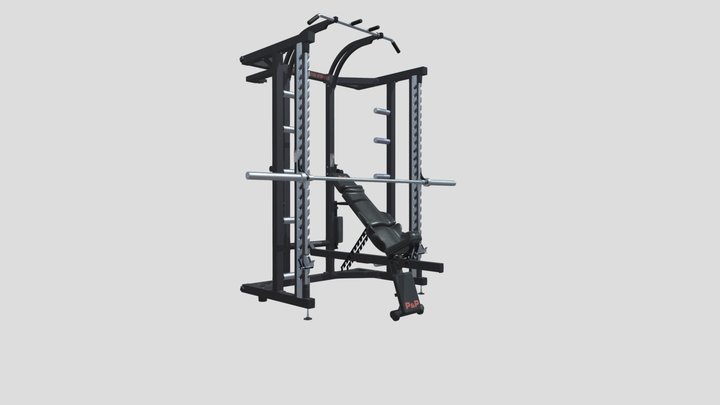 Вид жим сидя 3D Model