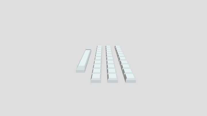 Laptop Buttons 3D Model