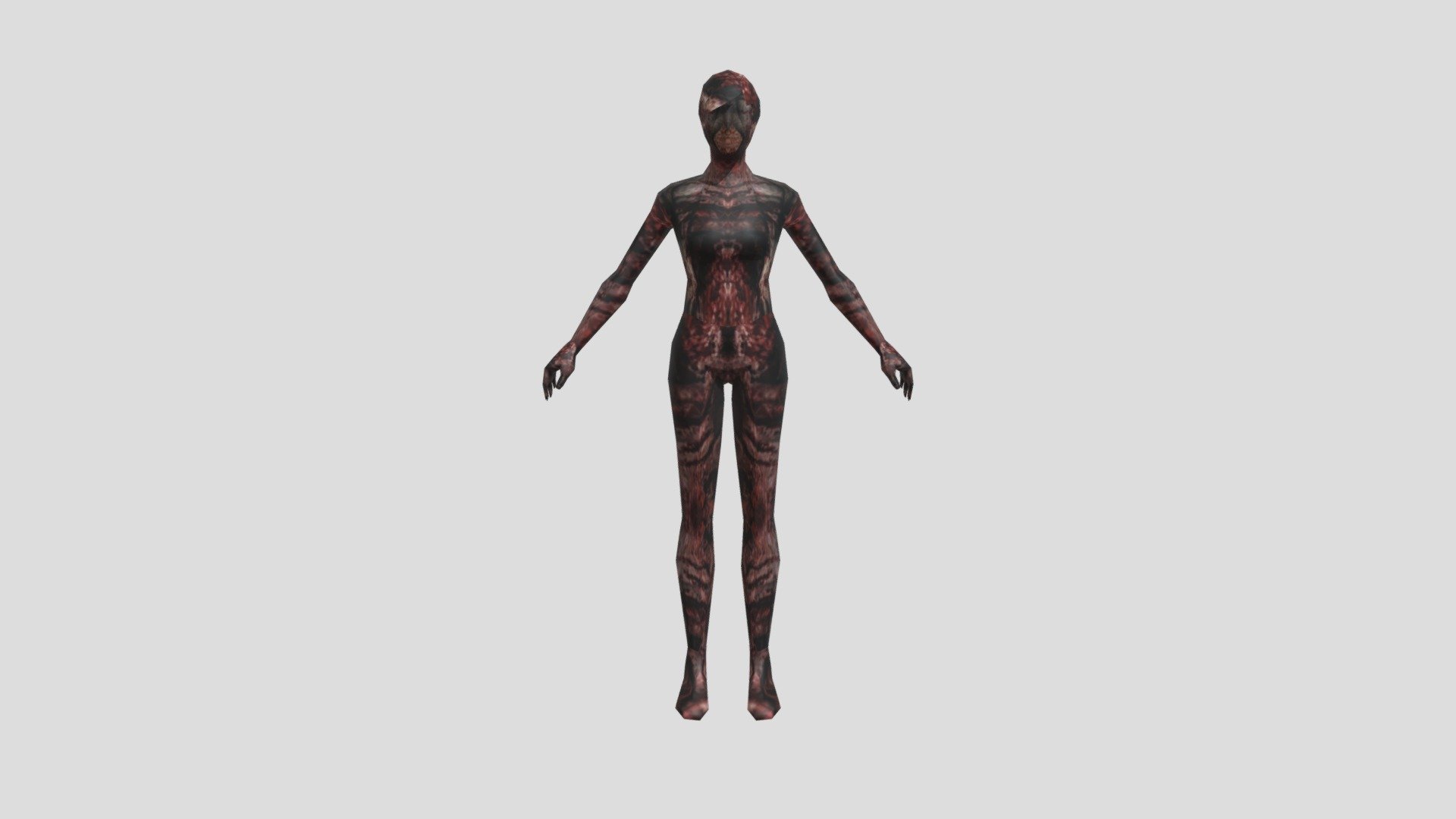 DF BlackWhite Black Long Arm (female burnt)