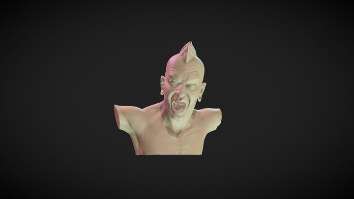Punky drummer 3D Model