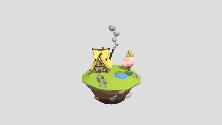 Low Poly House 3D Model