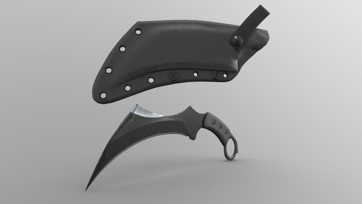 Modern Kerambit (Tac Tops inspired) 3D Model