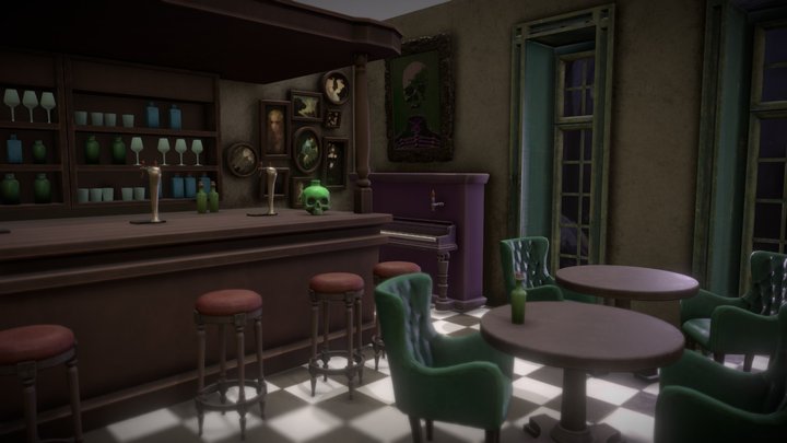 Bar Dark 3D Model
