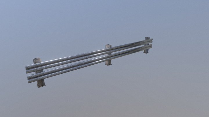 Road Traffic Barrier 3D Model
