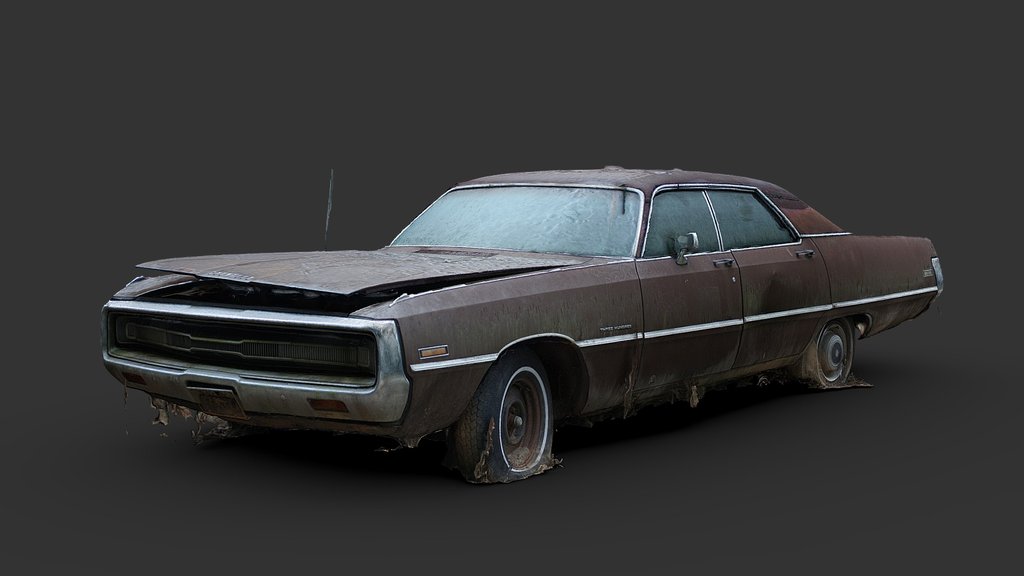 Brown Sedan (Free Raw Scan)