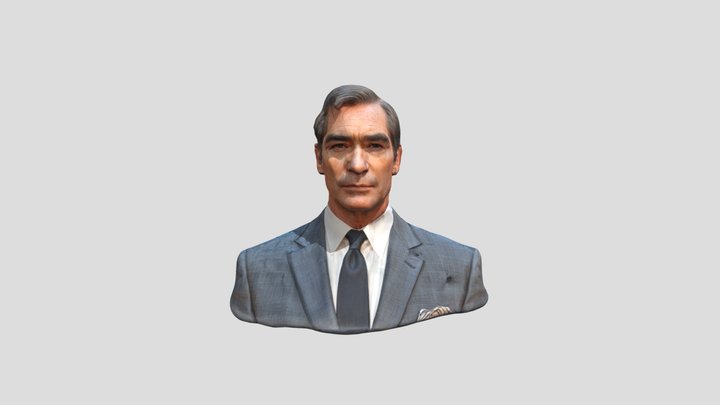 Timothy Dalton As James Bond 3D Model