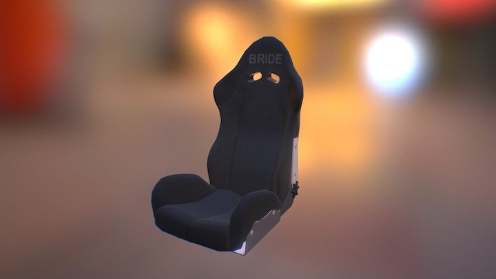 Bride Giass II, Racing Seat 3D Model