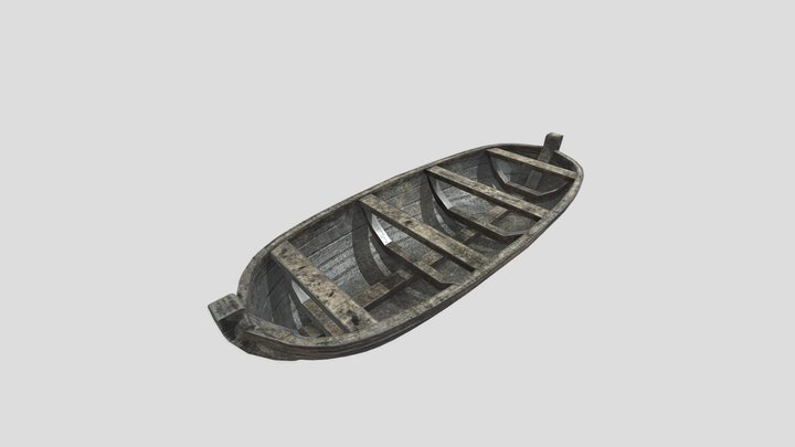 Vallam (Wooden Boat) 3D Model