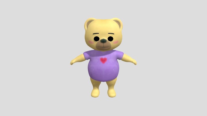 TEDDYBEAR//DOLL//Character 3D Model