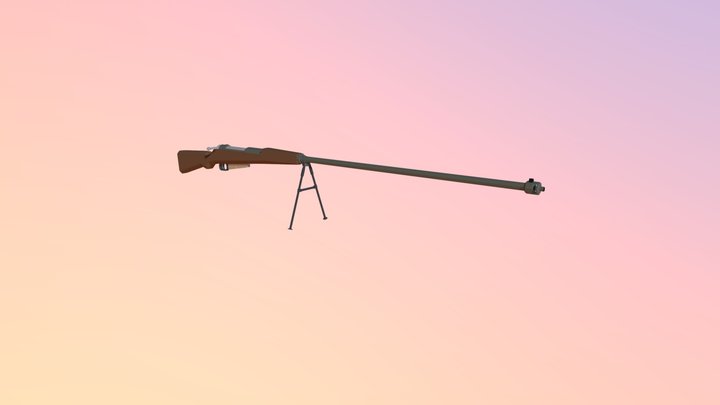 Kb ppanc wz 35 LowPoly 3D Model