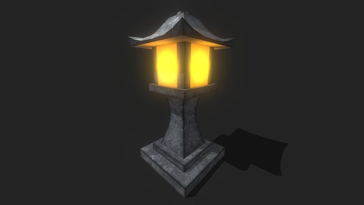 Japanese Lantern Very Lowpoly – Modèle 3D gratuit STL
