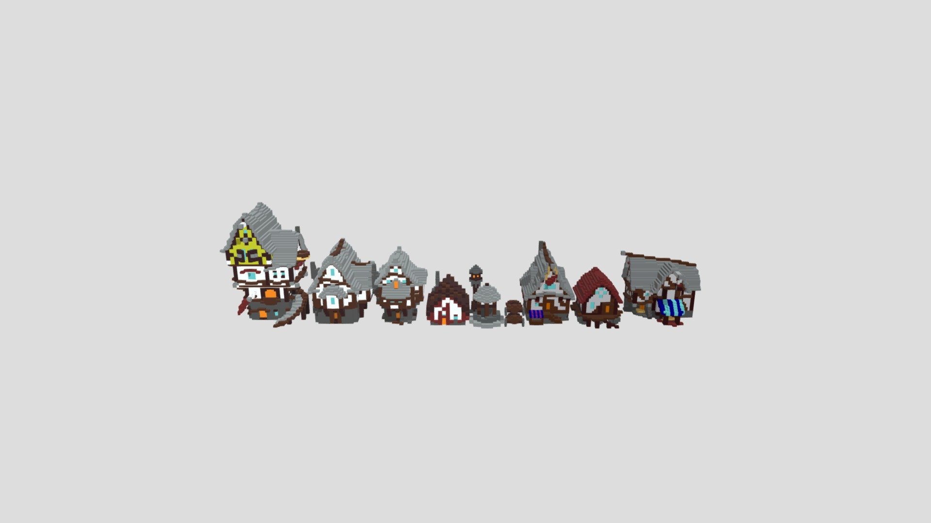 Houses Pack - Voxel
