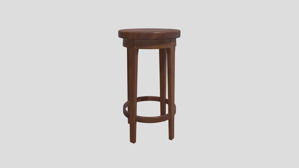 Varnished Bar Chair