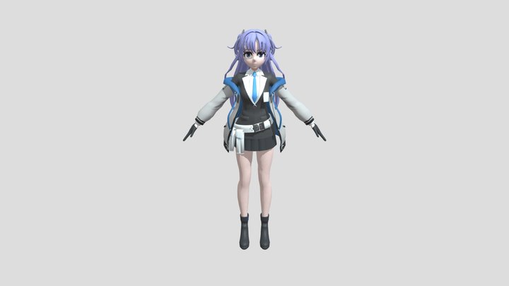 Blue Archive - Hayase Yuuka 3D Model