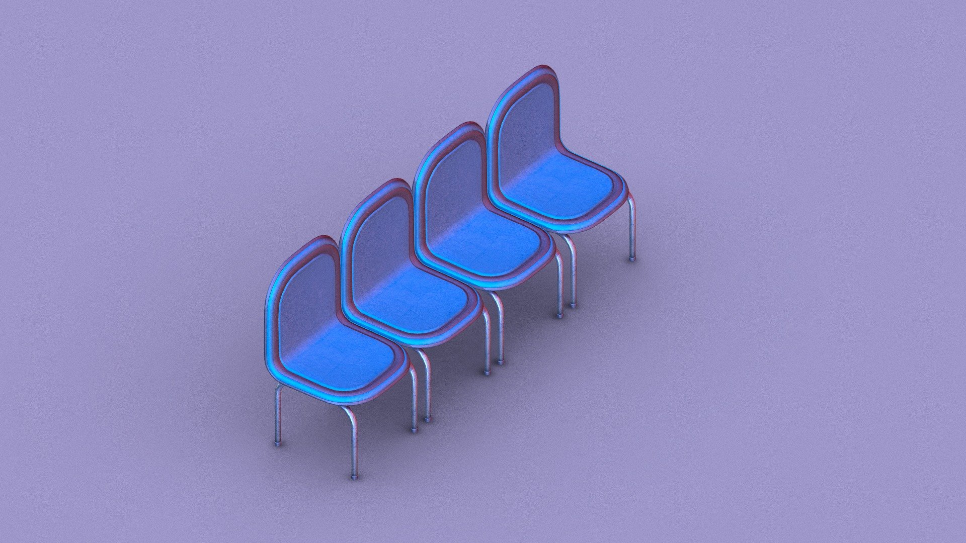 Waiting Room Chairs Download Free 3D model by Leandro Nicolas
