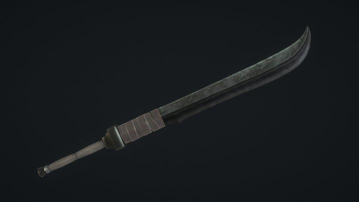 Orcish Ebony Greatsword 3D Model