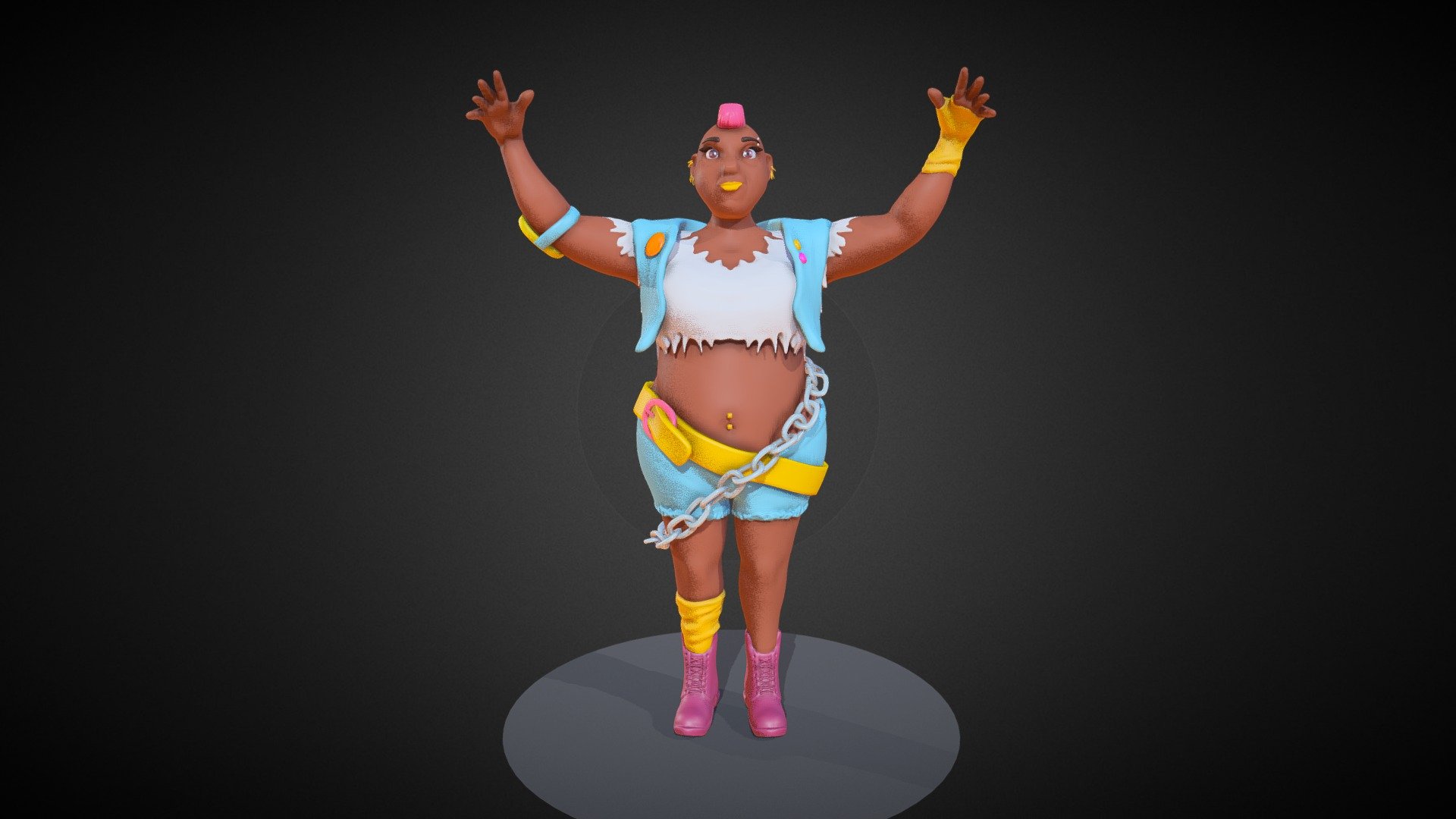 SculptJanuary18 Day 13: Punk