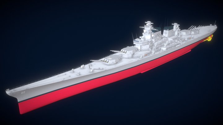 USS MONTANA BBG-82 3D Model