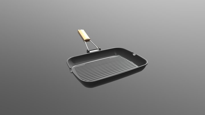 IKEA Grilling pan (Low Poly) – Free 3D Model STL