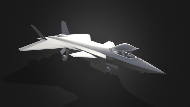 Chengdu J-20 fighter 3D Model