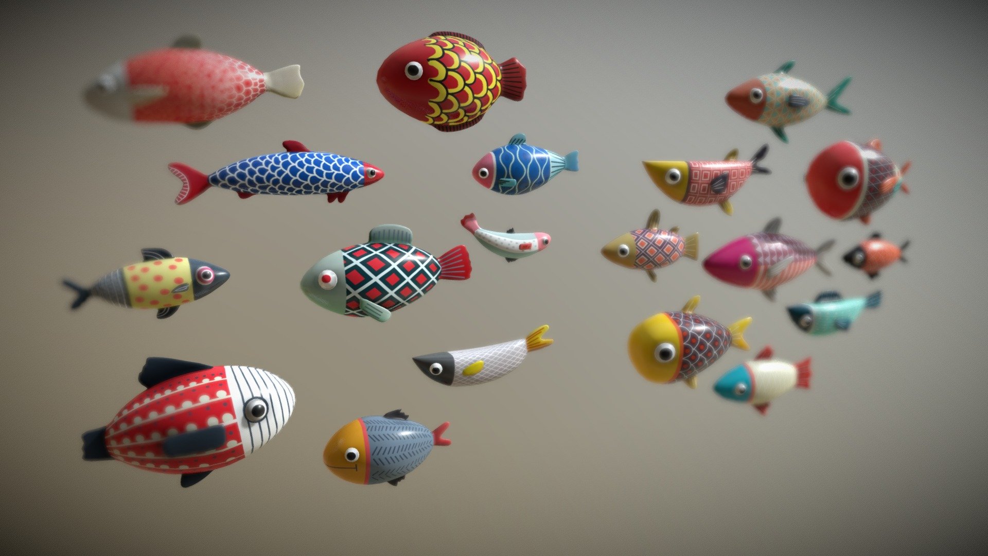 Cartoon Fish - Buy Royalty Free 3D model by vustudios [735dea1 ...