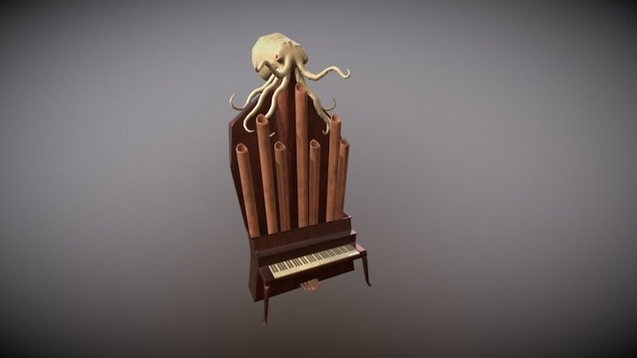 Pipe Organ 3D Model