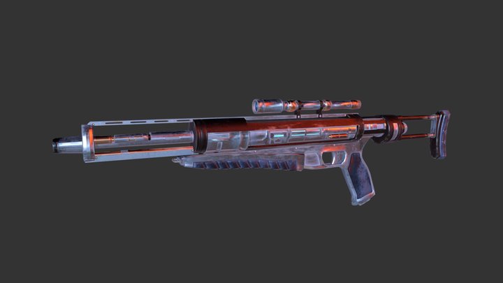 SW KotOR Blaster Rifle 3D Model