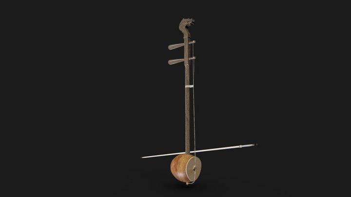 Yehu / Yewu / Đàn gáo (椰胡) 3D Model