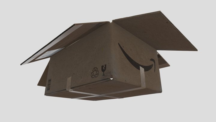 Cardboard Box 3D Model