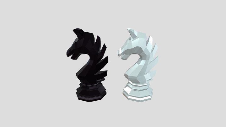 Chess Piece - Knight 3D Model