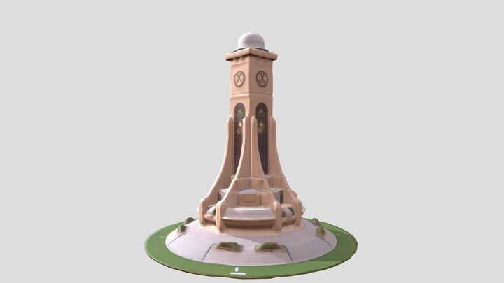 مجسم جامعة السلطان قابوس 3D Model