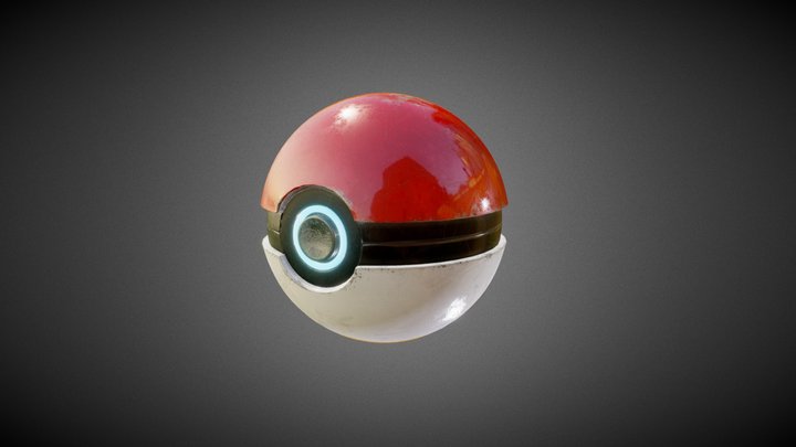 Pokeball animated 3D Model