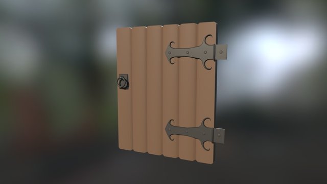 Fantasy Door 3D Model