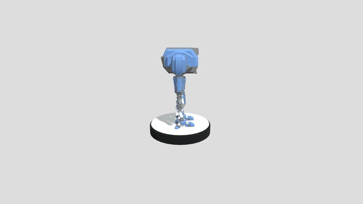 Blue Mech 3D Model