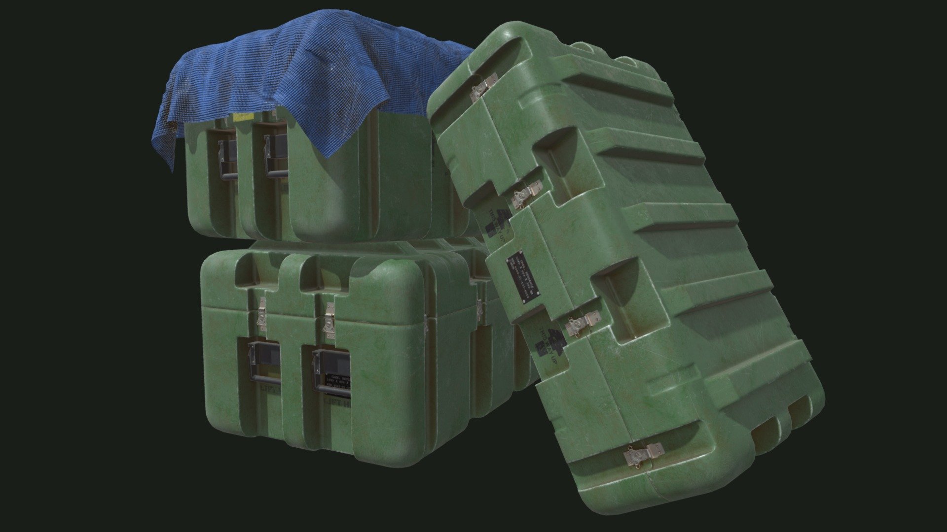 Caisse militaire 01 modèle 3D $39 - .fbx .ma .obj .max - Free3D