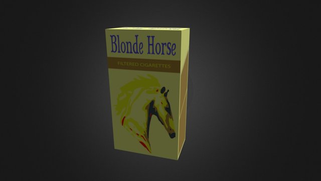 Blonde Horse Cigarettes 3D Model