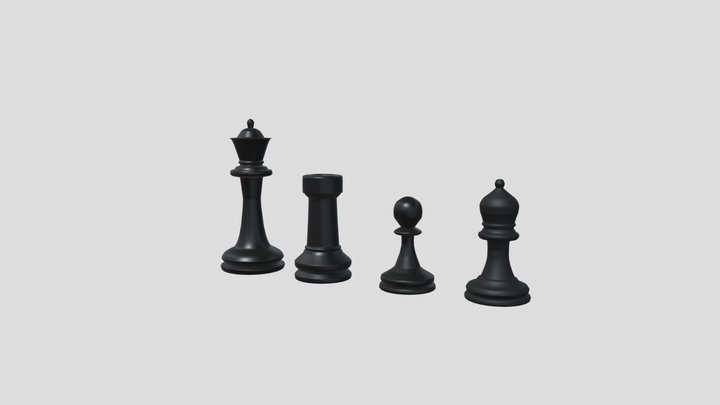 satranç takımı 3D Model