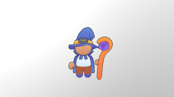 Tiny Wizard 3D Model
