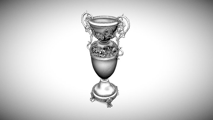 French Vase - Day 17 #3DInktober2019-Ornament 3D Model