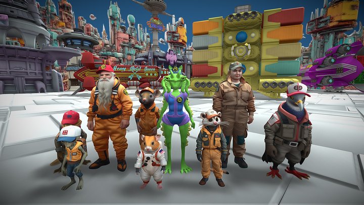 SpaceTuckers gather for a Convoy – Gratis 3D-model STL
